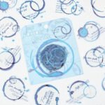 30 Adet Şeffaf Yazılı Mavi Sticker Bullet Journal Scrapbook Şeffaf Sticker Laptop Ajanda Planlayıcı