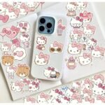 50 Adet Hello Kitty Sticker Seti Bullet Journal Scrapbook Laptop Ajanda Planlayıcı Sevimli Sanrio
