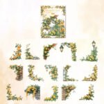 30 Adet Şeffaf Sarı Gül Kenar Sticker Bullet Journal Scrapbook Laptop Ajanda Planlayıcı