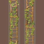 Şeffaf Yeşil Çiçek Merdiven Tema Pet Bant Rulo 4cmx2m Scrapbook Bullet Journal Ajanda Washi Tape