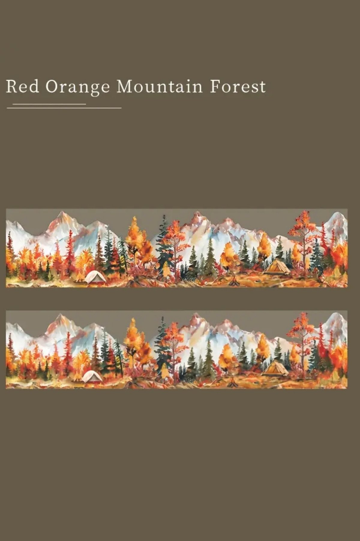 1_org_zoom-1191.jpg Şeffaf Turuncu Manzara Pet Bant Rulo 4,5cmx2m Scrapbook Bullet Journal Ajanda Washi Tape - Görsel 1