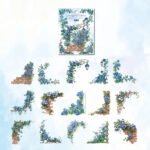 30 Adet Şeffaf Mavi Gül Kenar Sticker Bullet Journal Scrapbook Laptop Ajanda Planlayıcı