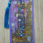 Nilüferler Van Gogh Püsküllü Altın Renk Metal Kitap Ayracı Hediyelik Sanatsal