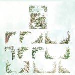 30 Adet Şeffaf Yeşil Gül Kenar Sticker Bullet Journal Scrapbook Laptop Ajanda Planlayıcı