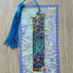 İrisler Van Gogh Püsküllü Altın Renk Metal Kitap Ayracı Hediyelik Sanatsal