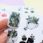78 Adet Yaprak Sticker Seti Bullet Journal Çiçek Sticker Doğa Sticker