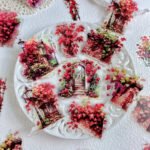 30 Adet Şeffaf Kırmızı Bahçe Sticker Bullet Journal Scrapbook Laptop Ajanda Planlayıcı