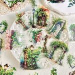 30 Adet Şeffaf Yeşil Bahçe Sticker Bullet Journal Scrapbook Laptop Ajanda Planlayıcı