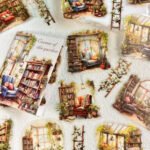 30 Adet Şeffaf Mavi Bahçe Sticker Bullet Journal Scrapbook Laptop Ajanda Planlayıcı