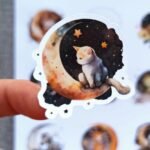 12 Adet Uykucu Hayvanlar Sticker Seti Sevimli Hayvanlar Sticker Çocuk Sticker