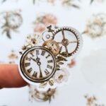 14 Adet Suluboya Vintage Gül Kuş Sticker Bullet Journal Scrapbook Laptop Sticker