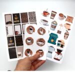 Kahve Temalı Sticker Seti