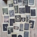 25 Adet Eskitme Vintage Kitap Sayfası Uzay Temalı Scrapbook Kağıt Seti Bullet Journal Dekupaj Kağıdı