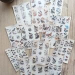 15 Adet Eskitme Vintage Kitap Kelebek Temalı Scrapbook Kağıt Seti Bullet Journal Dekupaj Kağıdı