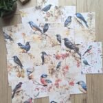 15 Adet Eskitme Vintage Kuş Temalı Scrapbook Kağıt Seti Bullet Journal Dekupaj Kağıdı