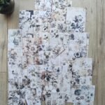 20 Adet Eskitme Vintage Çiçek Temalı Scrapbook Kağıt Seti Bullet Journal Dekupaj Kağıdı