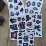 50 Adet Gothic Sticker Seti Bullet Journal Scrapbook Laptop Sticker Gotik Bundle