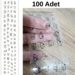 100 Adet Mini Şeffaf Sevimli Kedi Sticker 5x35 Cm Scrapbook Bullet Journal Ajanda Washi Kawaii