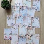 18 Adet Eskitme Vintage Gül Temalı Scrapbook Kağıt Seti Bullet Journal Dekupaj Kağıdı