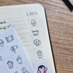 4 Parça 129 Adet Şeffaf İkon Sticker Seti Bullet Journal Ajanda Günlük Planlayıcı Kare Sticker
