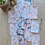 15 Adet Eskitme Vintage Lilyum Temalı Scrapbook Kağıt Seti Bullet Journal Dekupaj Kağıdı Çiçek