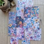 15 Adet Renkli Çiçek Temalı Scrapbook Kağıt Seti Bullet Journal Dekupaj Kağıdı