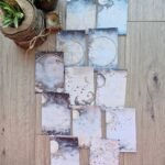 12 Adet Astrolojik Ay Temalı Scrapbook Kağıt Seti Bullet Journal Dekupaj Kağıdı Gotik Kız Gece