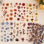 8 Sayfa Şeffaf Çiçek Sticker Seti Bullet Journal Scrapbook Laptop Ajanda Planlayıcı Mühür