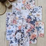 15 Adet Eskitme Vintage Çiçek Temalı Scrapbook Kağıt Seti Bullet Journal Dekupaj Kağıdı