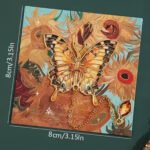 Oymalı Zincirli Sarı Kelebek Altın Renk Metal Kitap Ayracı Hediyelik Sanatsal