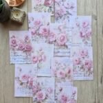 12 Adet Eskitme Vintage Pembe Gül Temalı Scrapbook Kağıt Seti Bullet Journal Dekupaj Kağıdı Nota