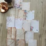 15 Adet Eskitme Vintage Kağıt Çiçek Temalı Scrapbook Kağıt Seti Bullet Journal Dekupaj Kağıdı