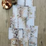 15 Adet Vintage Eskitme Kenar Çiçek Temalı Scrapbook Kağıt Seti Bullet Journal Dekupaj Kağıdı
