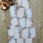 15 Adet Vintage Eskitme Kenar Çiçek Temalı Scrapbook Kağıt Seti Bullet Journal Dekupaj Kağıdı