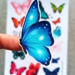 16 Adet Kelebek Sticker Bullet Journal Scrapbook Laptop Sticker
