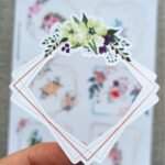 12 Adet Suluboya Vintage Çerçeve Çiçek Sticker Bullet Journal Scrapbook Laptop Sticker