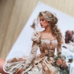 7 Adet Victorian Lady Sticker Bullet Journal Scrapbook Laptop Sticker Vintage Kadın
