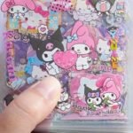 25 Parça 125 Adet Şeffaf My Melody Sticker Seti Sanrio Kuromi Pompom Purin Cinnamaroll Hello Kitty