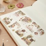 8 Adet Şeffaf Sakura Sticker Bullet Journal Scrapbook Laptop Ajanda Planlayıcı