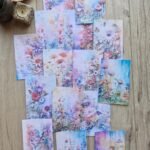 15 Adet Eskitme Vintage Suluboya Orman Temalı Scrapbook Kağıt Seti Bullet Journal Dekupaj Kağıdı