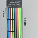Uzun Şerit Yarı Şeffaf Yapışkanlı Post it,index,sticker