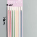 Uzun Şerit Yarı Şeffaf Yapışkanlı Post it,index,sticker