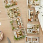 8 Adet Şeffaf Pencere Beyaz Yeşil Sticker Bullet Journal Scrapbook Laptop Ajanda Planlayıcı