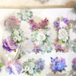 1 Rulo Şeffaf Beyaz Gül Pet Bant Kesimli 5cmx2m Scrapbook Bullet Journal Ajanda Washi Tape