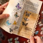 5 Sayfa 25 Adet Şeffaf Vintage Kelebek Sticker Seti Scrapbook Bullet Journal Ajanda Planlayıcı