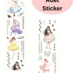 26 Adet Sticker Şeffaf Kız Sticker Scrapbook Bullet Journal Ajanda Günlük Planlayıcı