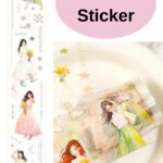 29 Adet Sticker Şeffaf Kız Sticker Scrapbook Bullet Journal Ajanda Günlük Planlayıcı