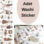 45 Adet Kahve Kız Washi Sticker Scrapbook Bullet Journal Ajanda Günlük Planlayıcı
