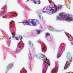 40 Adet Şeffaf Pembe Kuş Tüyü Sticker Bullet Journal Scrapbook Laptop Ajanda Planlayıcı