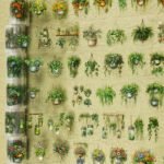 57 Adet Şeffaf Saksı Bitki Sticker Scrapbook Bullet Journal Ajanda Günlük Planlayıcı